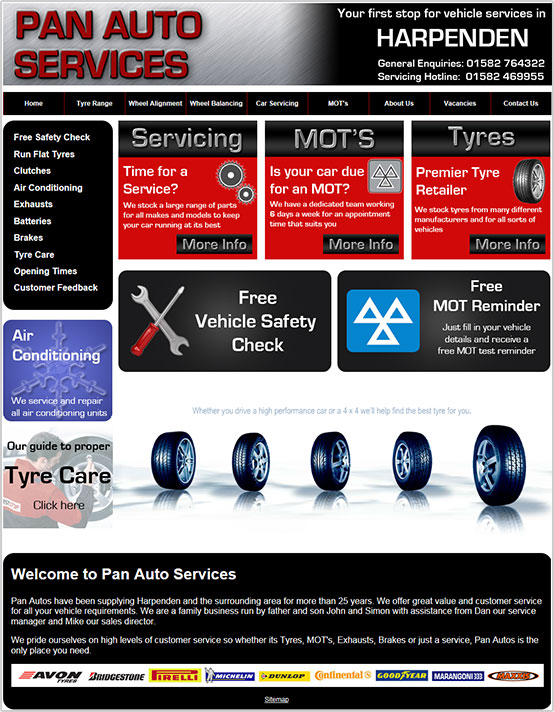 Pan Autos Website